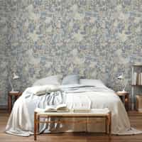Classic Botanical Floral Foliage Wallpaper Mural 5