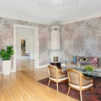 Elegant Pastel Color Lily Leaves Wallpaper Mural 4