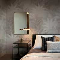 Elegant Pastel Color Lily Leaves Wallpaper Mural 7