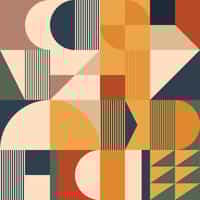 Contemporary Colorful Abstract Geometric Shapes Wallpaper Mural 12