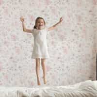 Kids Soft English Floral Wallpaper Mural 3