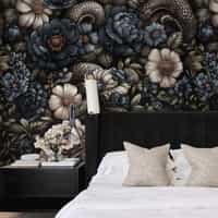 Gothic Serpent Flowers Wallpaper Mural 3