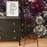 Gothic Serpent Flowers Wallpaper Mural 1