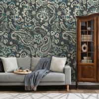 Vintage Floral Paisley Wallpaper Mural 3