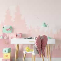 Kids Peaceful Forest Silhouette Wallpaper Mural 3