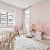 Kids Peaceful Forest Silhouette Wallpaper Mural 4