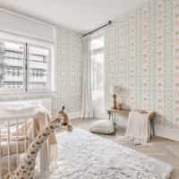 Charming Ribbon and Flowers Wallpaper Mural 3