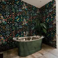 Vintage Dark Botanical Garden Wallpaper Mural 3