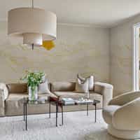 Elegant Sunset Mountain Landscape Wallpaper Mural 2