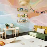 Modern Abstract Wave Wallpaper Mural 3