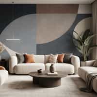 Modern Abstract Geometric Shapes Wallpaper Mural 4