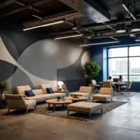 Modern Abstract Geometric Shapes Wallpaper Mural 6