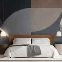 Modern Abstract Geometric Shapes Wallpaper Mural 1