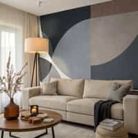 Modern Abstract Geometric Shapes Wallpaper Mural 3