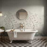 Soft Chinoiserie Floral Garden Wallpaper Mural 3