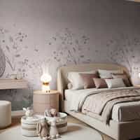 Soft Chinoiserie Floral Garden Wallpaper Mural 4