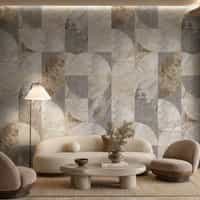 Modern Abstract Geometric Marble Wallpaper Mural 6
