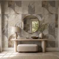 Modern Abstract Geometric Marble Wallpaper Mural 5