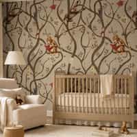 Kids Playful Monkey Forest Wallpaper Mural 5