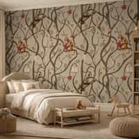 Kids Playful Monkey Forest Wallpaper Mural 6