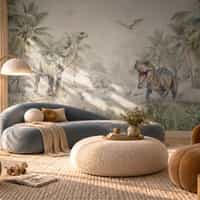 Kids Dinosaur Wallpaper Jungle Wallpaper Mural 2