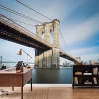 Brooklyn Bridge Long Exposure Wallpaper Mural 4