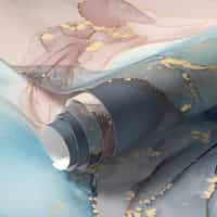 Blush Blue Alcohol Ink Marble Wallpaper Mural 9