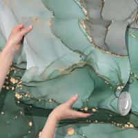 Emerald Green Alcohol Ink Marble Wallpaper Mural 10