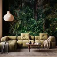 Dark Tropical Jungle Wallpaper Mural 2