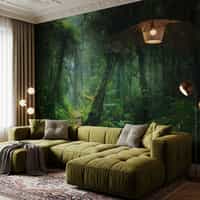 Misty Rainforest Wallpaper Mural 4