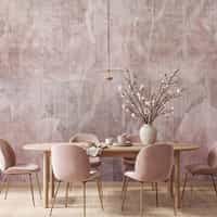 Dusty Pink Magnolia Flower Wallpaper Mural 2
