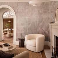 Dusty Pink Magnolia Flower Wallpaper Mural 6