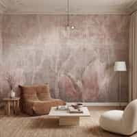 Dusty Pink Magnolia Flower Wallpaper Mural 3
