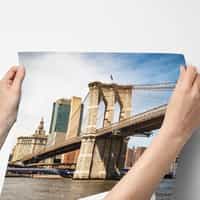 Brooklyn Bridge and City Skyline Wallpaper Mural 7