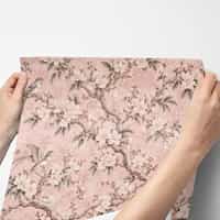 Pink Chinoiserie Blossom Wallpaper Mural 8