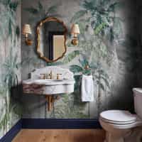Teal Green Palm Tree Wallpaper Mural 6