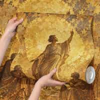 Renaissance Wallpaper Mural with Golden Halo 6