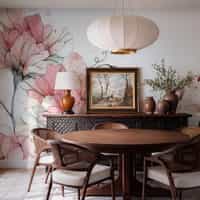 Blush Sweet Pea Wallpaper Mural 3