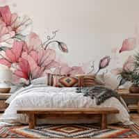 Blush Sweet Pea Wallpaper Mural 5