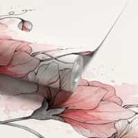 Blush Sweet Pea Wallpaper Mural 7