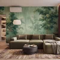 Chinoiserie Bamboo Grove Wallpaper Mural 4