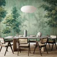 Chinoiserie Bamboo Grove Wallpaper Mural 3