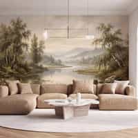 Pastoral River Water Feature Wallpaper 1