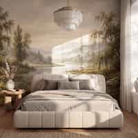 Pastoral River Water Feature Wallpaper 3