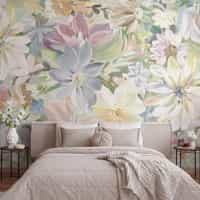 Pastel Floral Wallpaper Mural 5