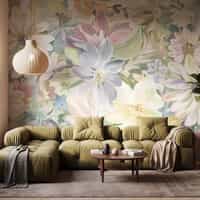 Pastel Floral Wallpaper Mural 7