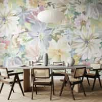 Pastel Floral Wallpaper Mural 9