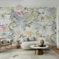 Pastel Floral Wallpaper Mural 10