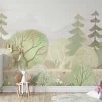 Woodland Animal Wallpaper for Nurseries 3