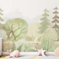 Woodland Animal Wallpaper for Nurseries 5